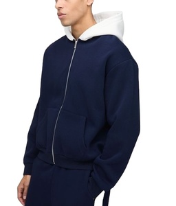 Sudaderas con capucha muy cómodas de alta calidad para hombres Venta al por mayor Cremallera Transpirable Buena calidad Hombres Ropa de invierno Sudaderas con capucha clásicas - Product Image 4