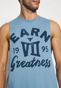 Camisetas sin mangas de alta calidad con logotipo personalizado, camiseta sin mangas de algodón elástico transpirable atlética para gimnasio, camiseta sin mangas cortada de gran tamaño para hombres - Product Image 2