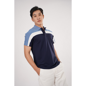 Polos de qualité supérieure Polos en tissu extensible à rayures contrastées élégants Vêtements uniformes de haute qualité Fabricant en ligne - Product Image 1