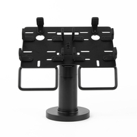 Support double pour terminal de paiement, en métal/plastique, rotatif pour comptoir, support de bureau à rotation 360 degrés, support pour machine de paiement bancaire