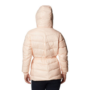 Womens High Puffer <b>Jacket</b> Down Soft Pink Color Cotton Filling Diamond Quilted Nylon Lining Winter <b>Jackets</b> - Product Image 2