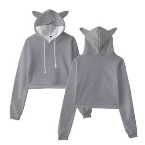 Hoodies d'hiver pour hommes en coton lourd fabriqués au Pakistan, coupe courte, personnalisables avec cornes, sur commande - Product Image 3