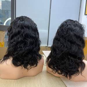 Hot Selling Wholesale Virgin Human Body Wave Bundles Ntaural Wave <b>for</b> <b>Black</b> <b>Women</b> Transparent Lace High Quality Virgin Weave - Product Image 1