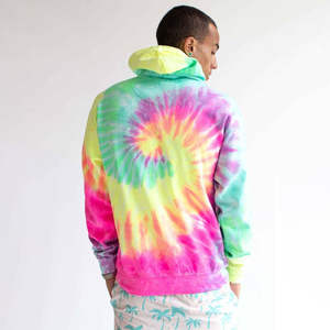 Vente flash : sweats à capuche tie-dye grande taille pour hommes, imprimés numériquement, 100% coton molletonné, respirants, anti-transpiration, design coloré - Product Image 3