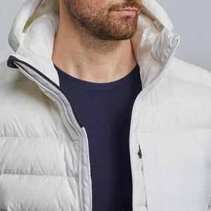 Vestes à capuche d'hiver matelassées les plus vendues pour hommes avec fermeture à glissière, veste légère en peluche pour hommes - Product Image 3