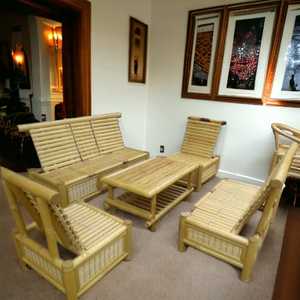 Factory Price Premium <strong>Bamboo</strong> Sofa With Table for <strong>Living</strong> <strong>Rooms</strong> Balcony Garden <strong>Bamboo</strong> Chair with Cushion Outdoor <strong>Bamboo</strong> Sofa <strong>Set</strong> - Product Image 4