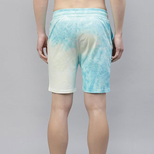 Shorts pour hommes en coton 100% uni, couleur personnalisée, style streetwear, respirant, fermeture à cordon - Product Image 4