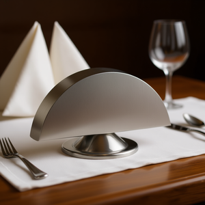 Ilsa Portatovaglioli in Acciaio Inox 18/10, Design Verticale per Eleganti Anelli Portatovaglioli - Product Image 3