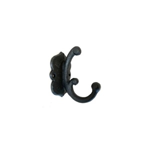 Set of 2 Pcs Cast Iron Wall <b>Hooks</b> Mounted Coat <b>Hook</b> <b>Black</b> Vintage for Home Farmhouse Coats Bags Hats Towels Use - Product Image 5