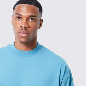 Camiseta Corta de Corte Cuadrado Extra Grande para Hombre, Algodón Grueso de 240-300 GSM, Precio Económico, Diseño de Corte Cuadrado con Hombros Caídos - Product Image 5