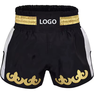 Superventas alta calidad 100% poliéster Muay Thai sublimación corta impresión MMA Kick Boxing compresión artes marciales desgaste - Product Image 1