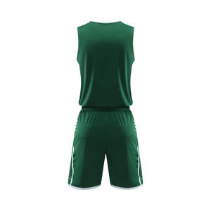 Uniforme de basket-ball pour hommes, vêtements de sport de couleur verte, vente directe en usine, uniforme de basket-ball - Product Image 4