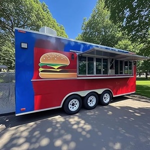 Camión de comida para barbacoa de cocina completa móvil, carrito de café y aperitivos, comida rápida de aluminio duradera, helados, perritos calientes para bodega y venta de dulces - Product Image 1