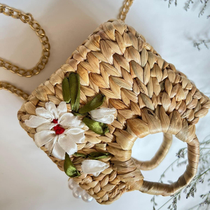 Venta al por mayor de jacinto de agua de paja bolsos de las mujeres bolsos colección de mujer - Product Image 5