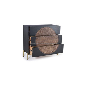 Nuevo gabinete de madera blanco de lujo moderno para sala de estar y muebles para el hogar Diseño y color personalizados con almacenamiento de la India - Product Image 2