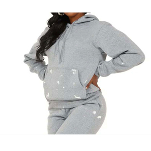 Logo personnalisé de haute qualité 2 pièces ensembles nouveauté respirant 100% coton matériel femmes ensembles - Product Image 5