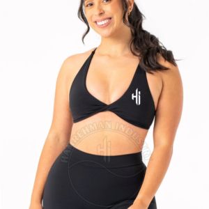 Ensemble de yoga skinny personnalisé de haute qualité pour femmes vêtements de sport en spandex sans couture motif d'impression de taille élastique leggings de course Gym Fitness - Product Image 5