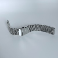 Bracelet de montre en maille d'acier inoxydable 316L durable, 20 mm, haute dureté, fait main, avec boucle déployante solide, pièces de montre de qualité supérieure