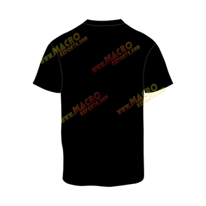 เสื้อยืดคอกลมผ้าฝ้าย100% ดำทางการสวมใส่สบายแบบลำลองสั่งทำ - Product Image 3