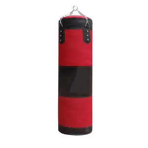 Haute qualité suspendu coup de pied boxe sac de sable adultes lourds exercice de gymnastique sac de boxe en cuir véritable sac de boxe de haute qualité - Product Image 1