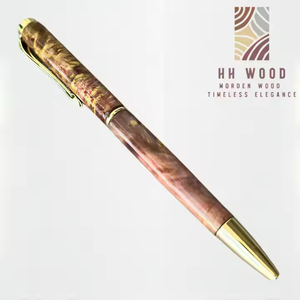 Bolígrafo Promocional Elegante Hecho a Mano de Madera de Burl con Tinta Azul/Negra/Roja e Impresión Troquelada para Ejecutivos de Oficina, Regalos Especiales - Product Image 5