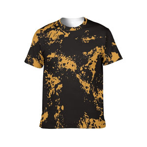 2024 venta al por mayor moda logotipo personalizado 100% algodón hombres mujeres Tie Dye estampado camisetas precio bajo ropa Casual caliente 260 gramos de punto - Product Image 6