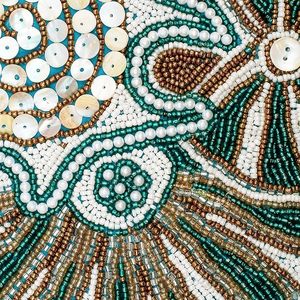 Handmade Embroidered Beaded <b>Table</b> Decorations Knitted <b>Runner</b> and Placemat Set for Wedding or Hotel <b>Dining</b> <b>Tables</b> - Product Image 4