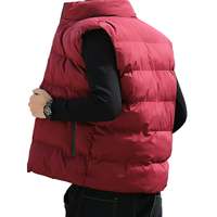Chaleco de Nailon Transpirable para Hombre, Ideal para Otoño e Invierno, Ropa de Abrigo para Exteriores, Chaqueta Cálida Rellena de Poliéster