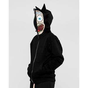 Sudadera con Capucha Completa con Cierre Digital Personalizada al por Mayor para Invierno, 100% Algodón, Felpa, Transpirable, Antiarrugas, de Secado Rápido, Ropa Urbana para Hombre - Product Image 3