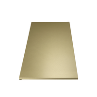 Panel de Aluminio Anodizado con Grabado Dorado en Forma de Panal de Abeja 5052 5005 de 5 mm a 25 mm con AA20 para Techo de Vestíbulo de Hotel e Interiores Comerciales
