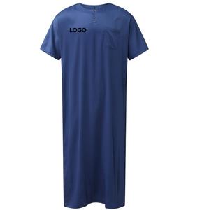 2025 haute qualité respirant quatre voies Stretch léger hommes Thobe dernière robe islamique de Style saoudien pour hommes musulmans - Product Image 5