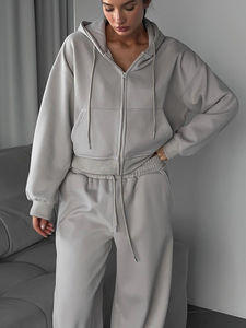 OEM Service <b>Women's</b> <b>Long</b> Sleeve Pullover Cotton Korean <b>Hoodie</b> Quick Dry Winter Wear Custom Print Front Anti-Pilling Size Low MOQ - Product Image 2