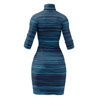 Robe longue en laine pour femme, collection Hiver 2026, modèle élégant à manches longues, taille naturelle, couleur unie, tricotée