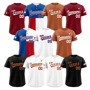 Camiseta de béisbol en blanco de alta calidad, Jersey, ropa deportiva, logotipo impreso personalizado, nombre, número, camiseta de béisbol para hombre, mujer, joven - Product Image 2