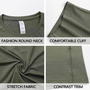 เสื้อยืดผ้าโพลีเอสเตอร์ผ้าสแปนเด็กซ์ใช้ได้ทั้งชายและหญิงเสื้อยืดกีฬาไซส์ใหญ่พิเศษออกแบบได้เองจัดส่งแบบ DP - Product Image 6