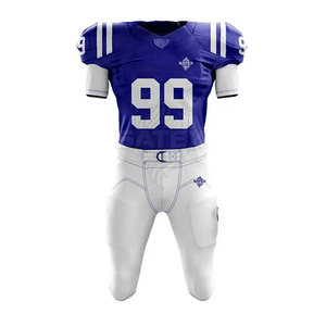 Uniforme de Fútbol Americano para Adultos de Último Diseño, Transpirable, Manga Corta, 100% Poliéster, Personalizable, Precio al por Mayor - Product Image 1