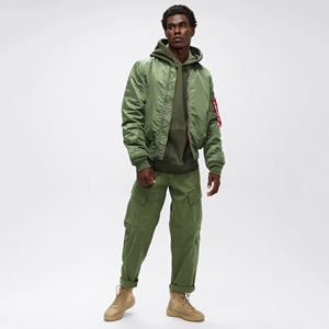 เสื้อแจ็กเก็ตบอมเบอร์แขนยาวคอตั้งและวัสดุระบายอากาศสำหรับฤดูหนาว - Product Image 5