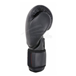 Wholesale 2024 Black Leather Boxing Gloves with Custom Logo Printing New Cheap Martial Arts <b>Hand</b> <b>Grips</b> - Product Image 2