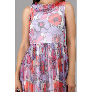 Vestido Midi Occidental Elegante para Mujer con Diseño Estampado y Sin Mangas, Estilo Elegante para Eventos Laborales y Salidas de Fin de Semana - Product Image 3