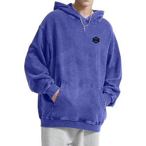 Sudadera con Capucha Extra Grande de Algodón 100% Orgánico Transpirable para Hombre, Invierno 2025, con Logotipo ODM Impreso y Diseño Sólido con Impresión Digital - Product Image 1