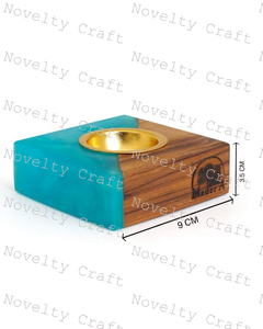 ยอดนิยมของตกแต่งบ้านทำด้วยมือเรดวู้ดโลหะเป็นมิตรต่อสิ่งแวดล้อมที่วางธูปอโรมาอีพ็อกซี่เตากล่องหอม - Product Image 3