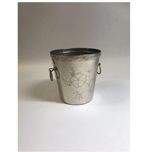 Refroidisseur de vin et refroidisseur en aluminium pour bouteilles de bière seau à glace pour boissons qualité luxe seau à glace en métal de forme ronde - Product Image 1