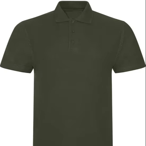 Polo de hombre de algodón 100% al por mayor, uniforme bordado estampado liso en blanco informal, Polo de golf con logotipo personalizado - Product Image 1
