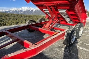 USED Gooseneck Dump Trailer 81.5"x14' -Hydraulic Jack -Aluminum Ramps -<b>Tarp</b> 16k - Product Image 2