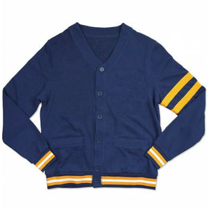 Customized Slim Fit College <b>Cardigans</b> High Quality OEM Computer Training Jogging Wear V-Neck Button Logo Print Casual - Product Image 6