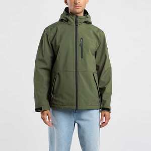 Personnaliser la nouvelle arrivée hiver Logo personnalisé Softshell pour hommes Simple extérieur style décontracté hommes travail Softshell - Product Image 5