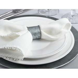 New Galvanized metal <b>napkin</b> ring <b>silver</b> wholesale kitchen restaurant home wedding decor hotel office tableware bulk quantity - Product Image 5