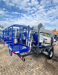 Plataforma Elevadora Telescópica Tipo Araña Remolcable, Plataforma de Trabajo Aérea Hidráulica para Construcción de 18m - Product Image 3