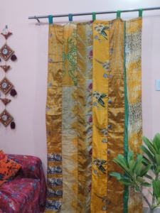 Moderno surtido de colores Vintage Floral 100% seda tragaluz ventana tratamientos luz completa sombreado cortinas transparentes dormitorio sala de estar - Product Image 2