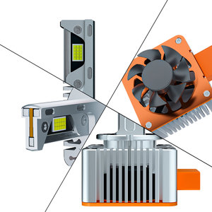 Tres tubos de cobre Bombillas de luz para automóvil Serie <span class=keywords><strong>D</strong></span> D1S D2S D3S D4S D5S D8S Faros delanteros LED universales para automóvil - Product Image 3